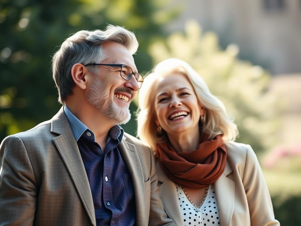 Mature couple enjoying connection after applying principles on how to find the ideal man Mature couple enjoying connection after applying principles on how to find the ideal man